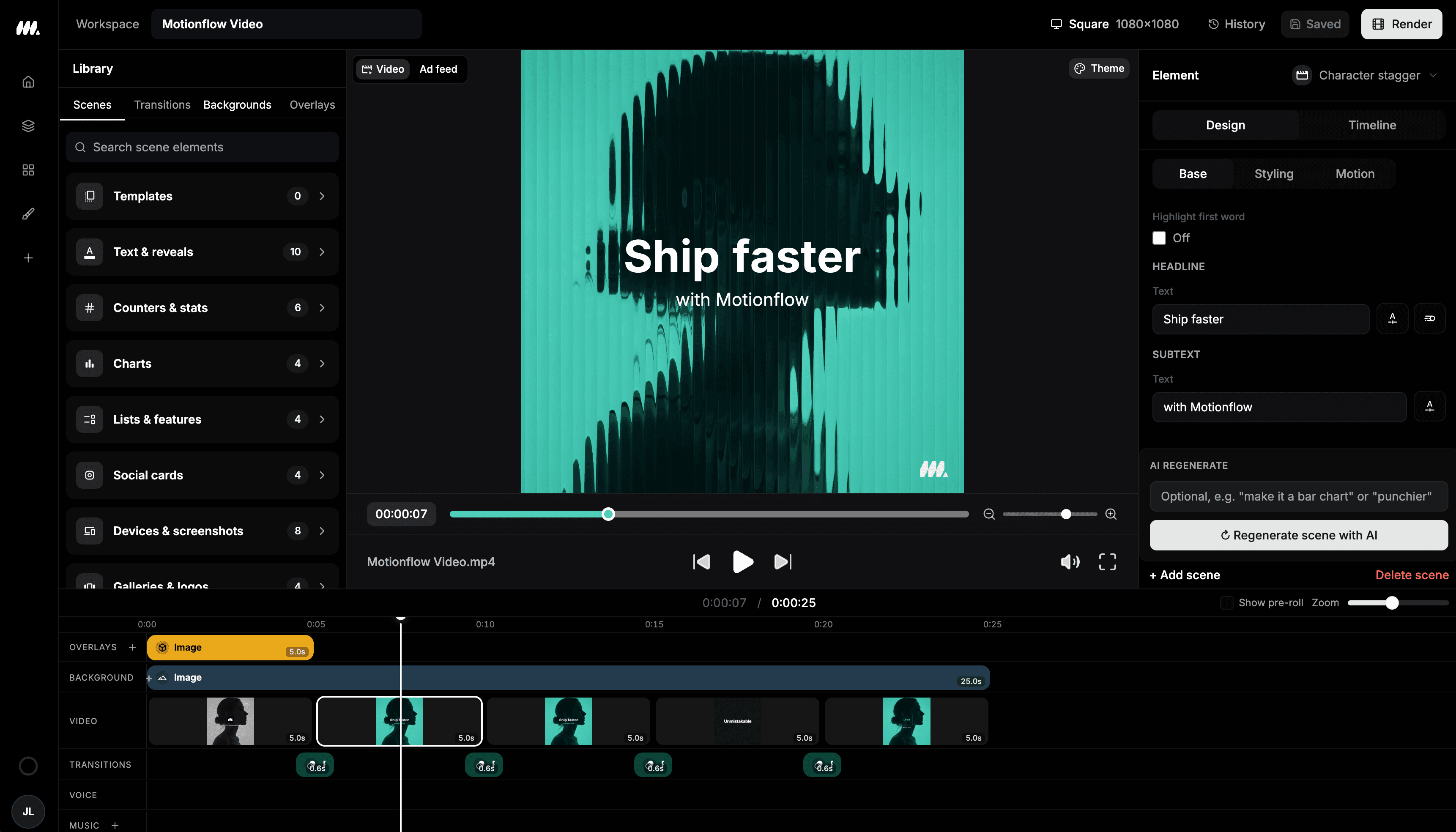 Timeline editor for campaign production preview